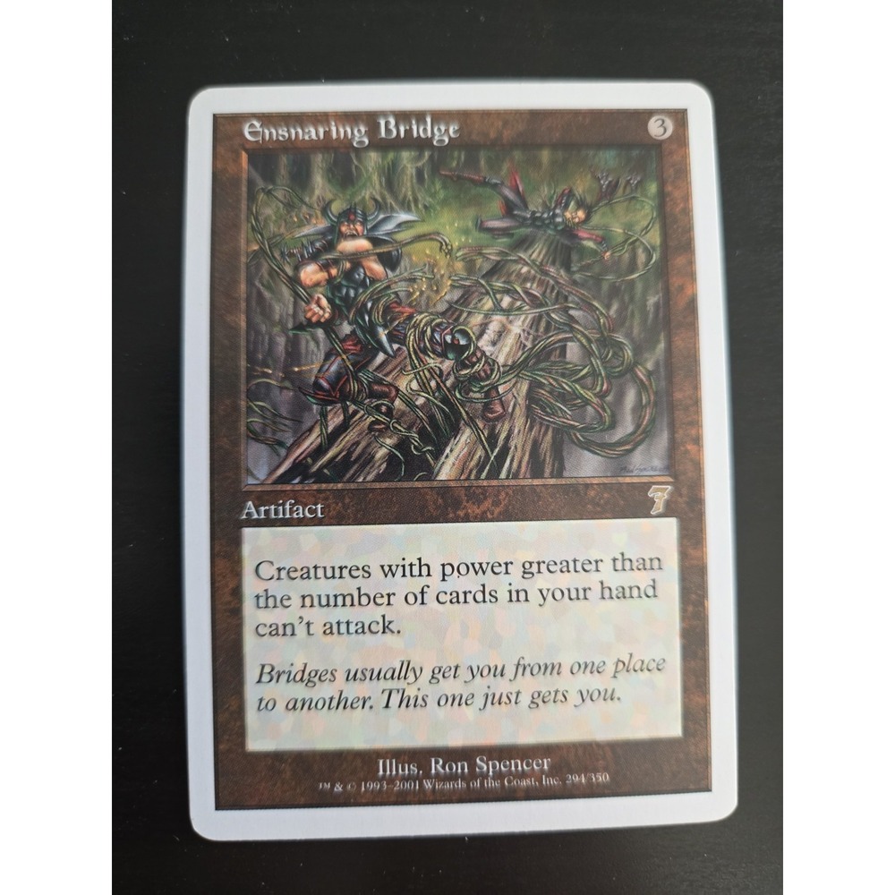 Magic the Gathering MTG: Ensnaring Bridge 294/350 Seventh Edition LP